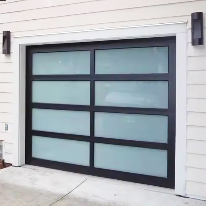 Prima Panoramic Glass Garage Door Full-View Design for Contemporary Homes