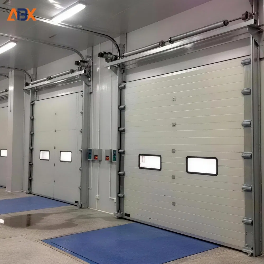 Modern Industrial Vertical Sectional Overhead Aluminum Alloy Electric Lift Gate High-Quality Door