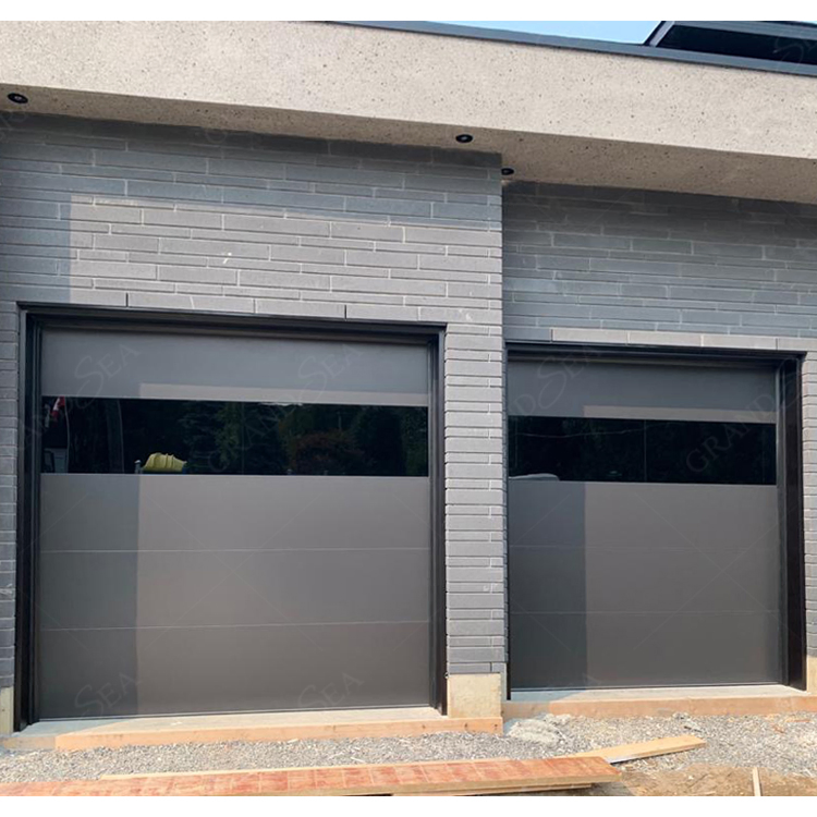 Electric Hurricane Proof Sandwich Panel Aluminum Sectional Insulated Garage Door with Windows