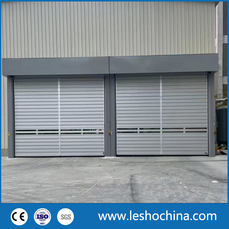 Industrial Rolling Door Automatic High Speed Door Aluminum Spiral Fast Roller Shutter Security Garage Door