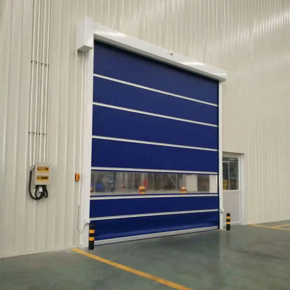 Industrial Automatic Overhead PVC Fabric High Speed Roll up Door for Air Shower in Cleanroom