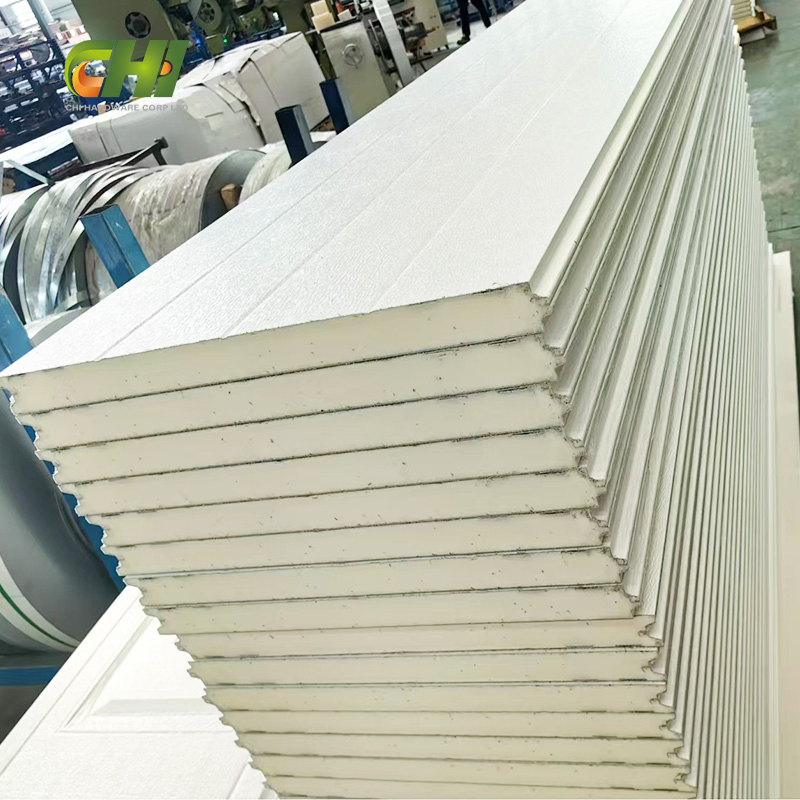 Chi USA Standard 9X7 Sandwich Garage Door Panel CE Insulated Double Garage Door Panels