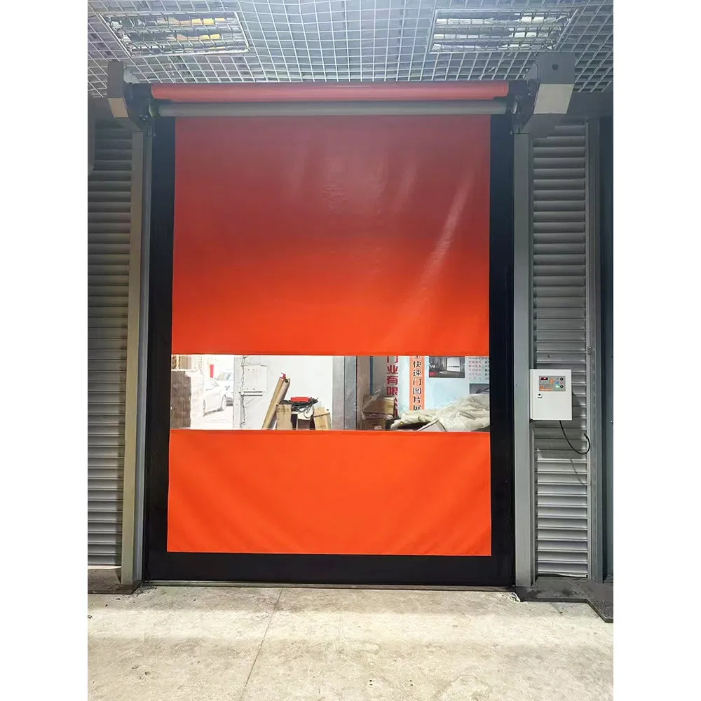 Motorized Safety Flexible Curtain Industrial PVC High Speed Automatic Roll up Rolling Door for Clean Room