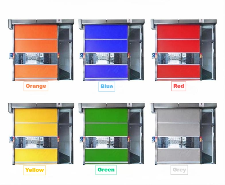 High-Speed PVC Roll-up Door for Clean Rooms and Parking