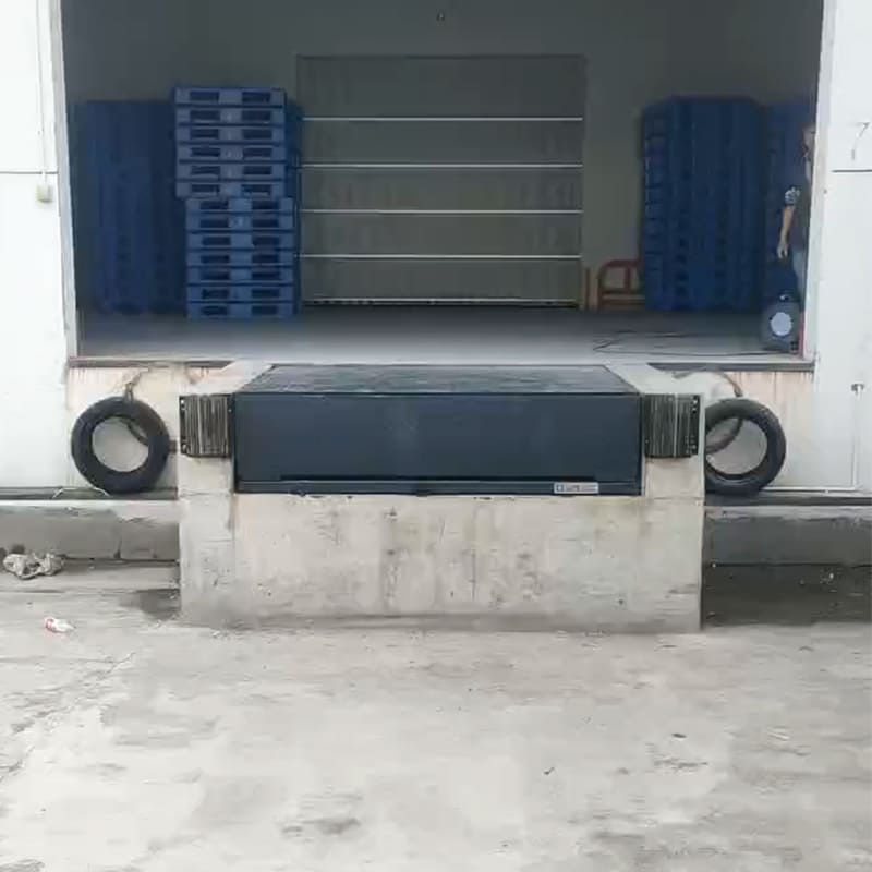 High Strength Industrial Container Hydraulic Unit Dock Leveler with 40mm Telescopic Lip for Truck