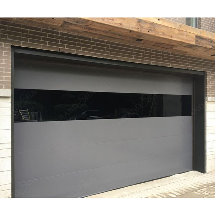 Electric Hurricane Proof Sandwich Panel Aluminum Sectional Insulated Garage Door with Windows