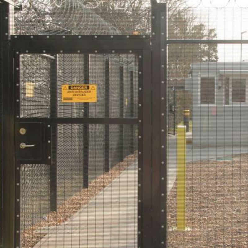 Wrought Iron Fence Double Steel Single Gate/Double Swing Driveway Gate