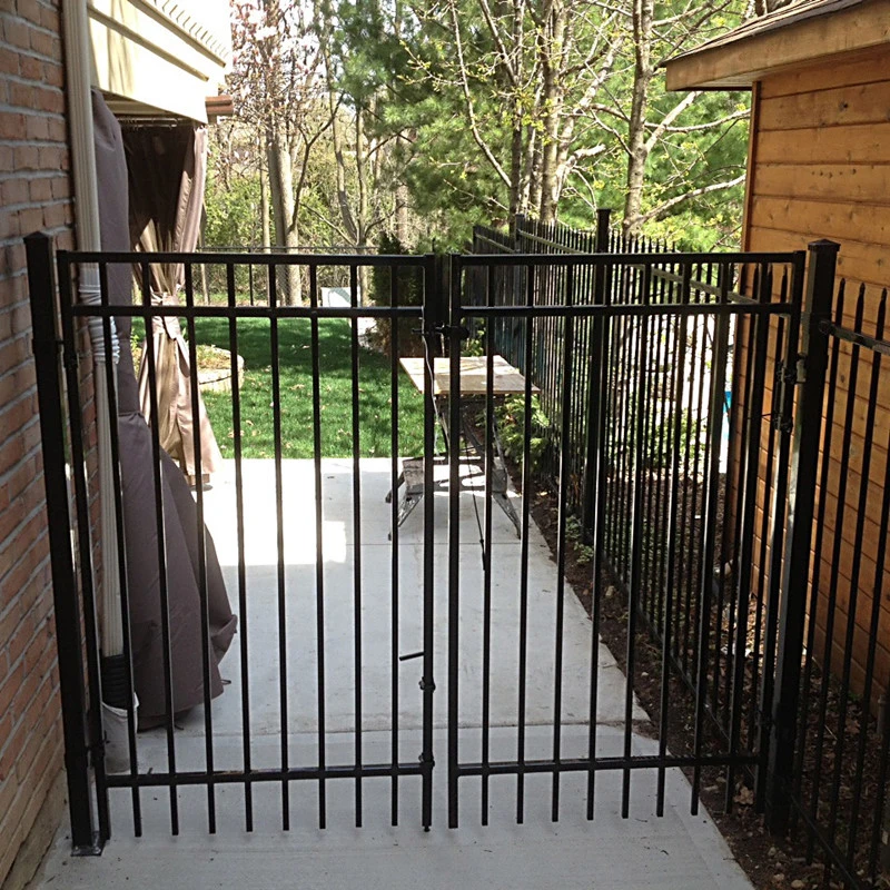 Double Swing Gate Driveway Gate Wrought Iron Gates Aluminum Gate