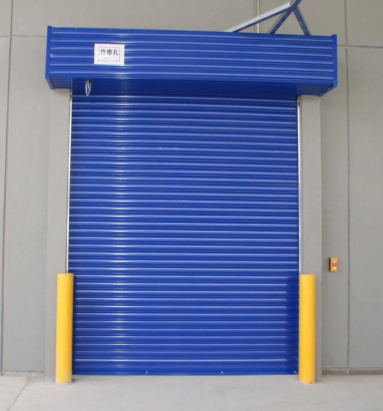 Industrial Exterior &amp; Interior Galvanized Steel Aluminum Alloy Fire Prevention Fire Rated Fire Safety Roller Shutter Roll-up Automatic Roll up Lift Rolling Door