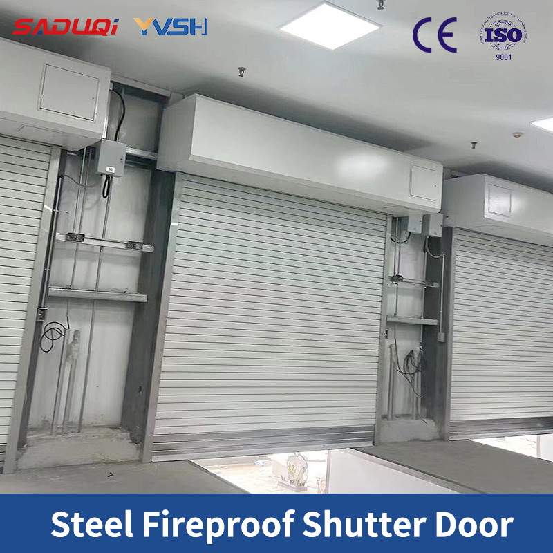 China Automatic Steel Fireproof Rolling Fire Rated Resistance Roller Shutter Door