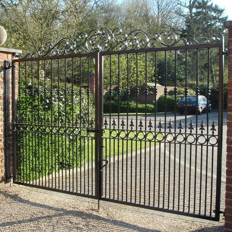 Double Swing Gate Driveway Gate Wrought Iron Gates Aluminum Gate