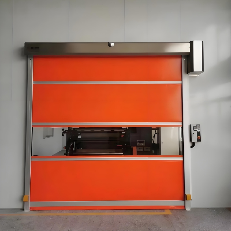 High Quality PVC Fabric High Speed Industrial Automatic Rapid Overhead Fast Quick Roll up Rolling Roller Shutter Door for Clean Room Factory Workshop Warehouse