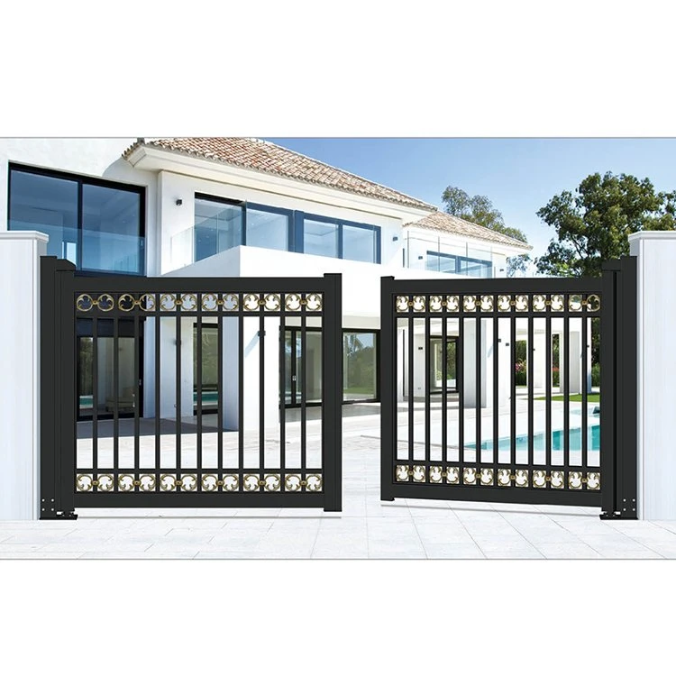 12 Foot Driveway Gate for Wrought Iron Main Gate Design Maharaja Gate Outdoor Extension Driveway Portail Coulissante Drive Way Folding Gates Villa Swing Gates
