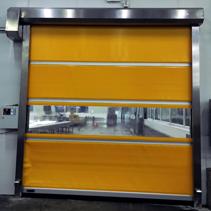 Automatic Rapid PVC Fast High Speed Sheet Clean Room Door Plastic Roller Shutter Roll up Door Aluminum Rolling Door
