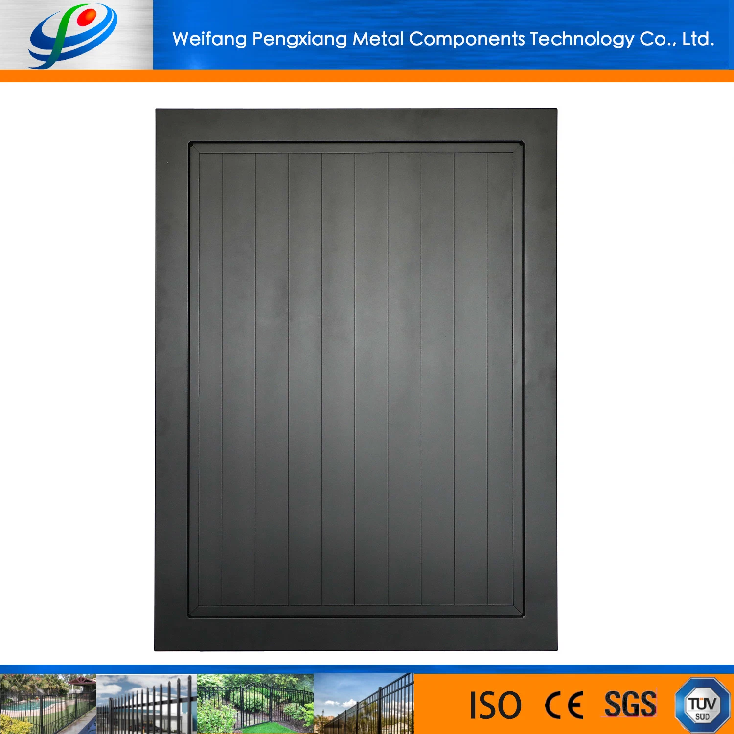 China Automatic Swing Sliding Wrought Driveway Iron Gate