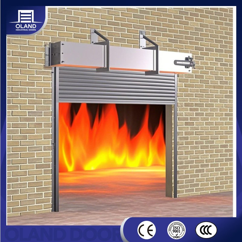 Industrial Modern Fireproof Rolling Shutters Fire Curtain Rated Roll Steel Shutter Door for Workshop Exterior Manual Finished