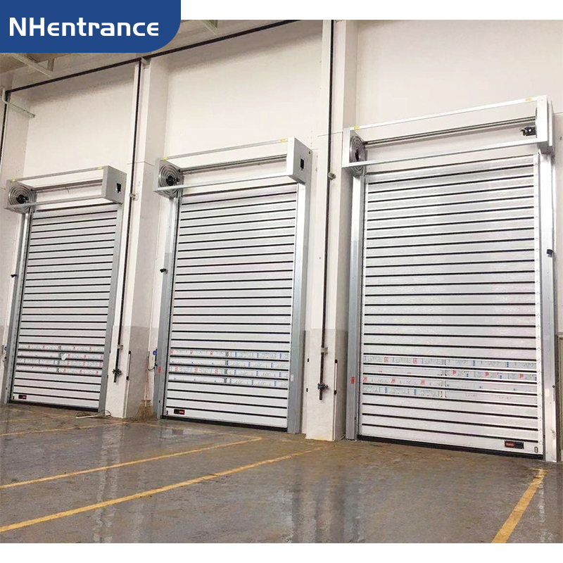 Durable Automatic Aluminum Rolling Door for Industrial Factories &amp; Warehouses High Speed Spiral Door