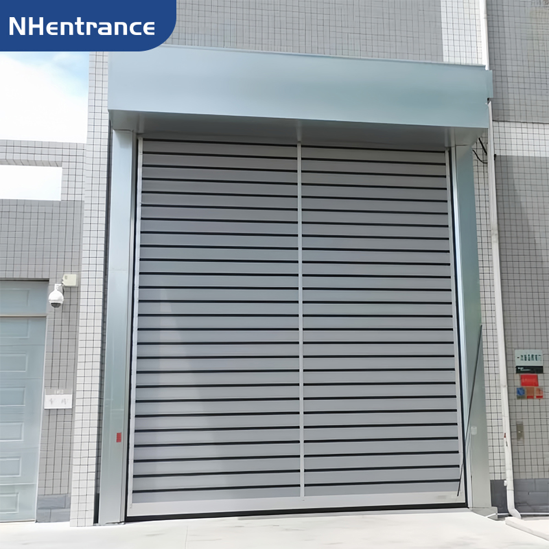 Durable Automatic Aluminum Rolling Door for Industrial Factories &amp; Warehouses High Speed Spiral Door