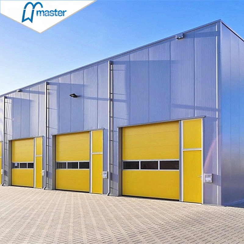 Commercial Automatic Overhead Steel Insulated Vertical Lift Metal Sectional Industrial Doors