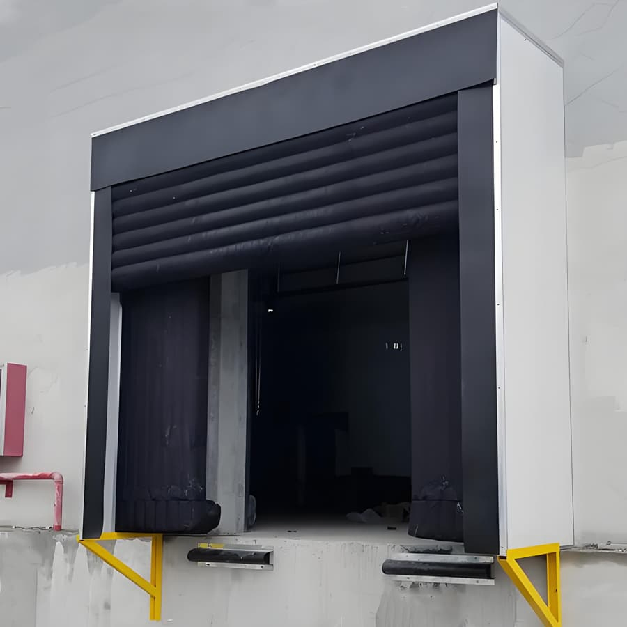 PVC Curtain Airbag Retractable Inflatable Dock Seal for Cold Room Warehouse Loading Bay