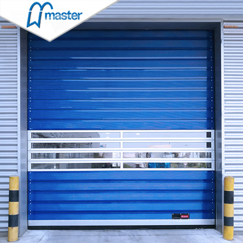 High Speed Aluminum Spiral Roller Shutter PU Foamed Insulated Door