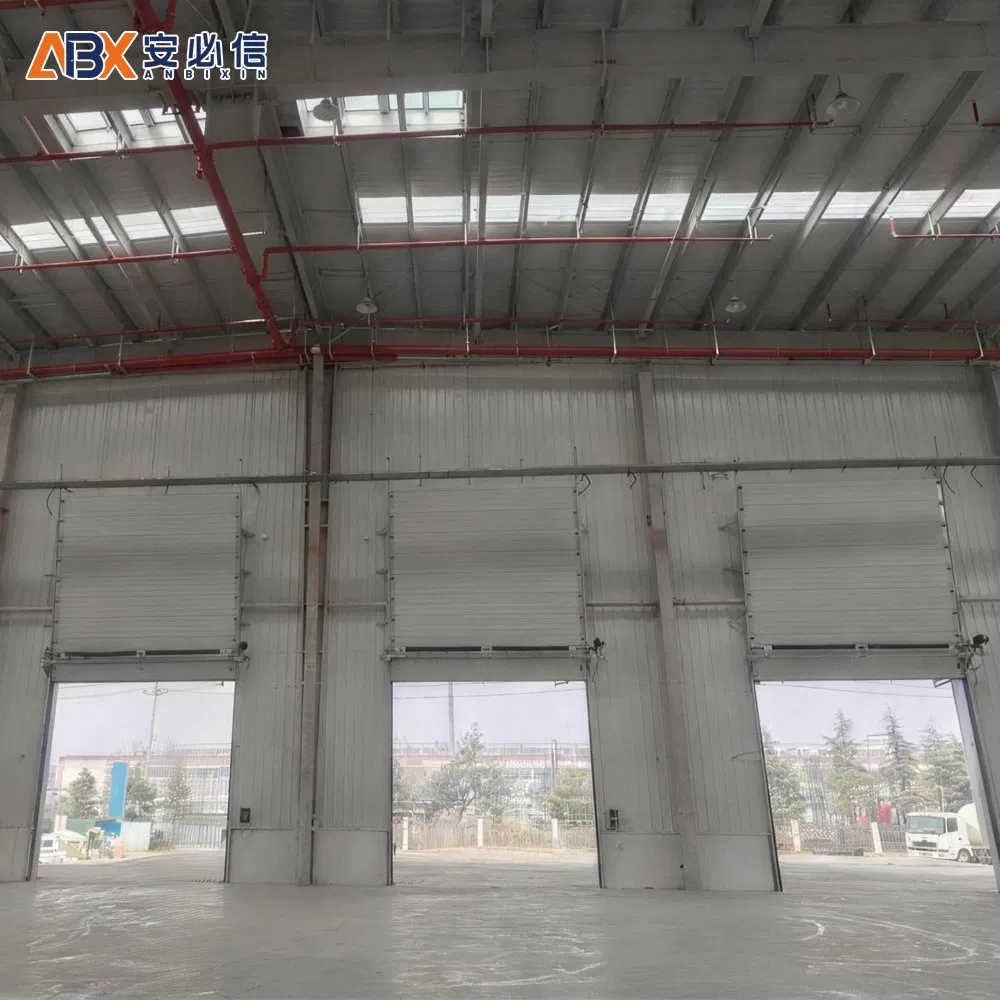 Heavy-Duty Industrial Vertical-Lift Insulated Sectional Garage Door for Logistics Buildings