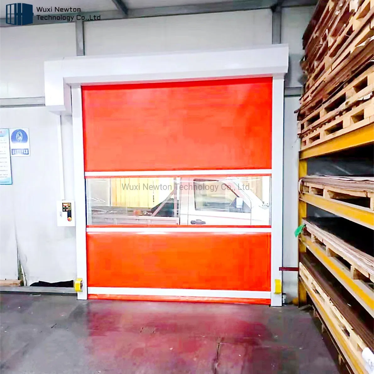 Industrial Automatic PVC Fabric High Speed Roll up Door for Clean Room