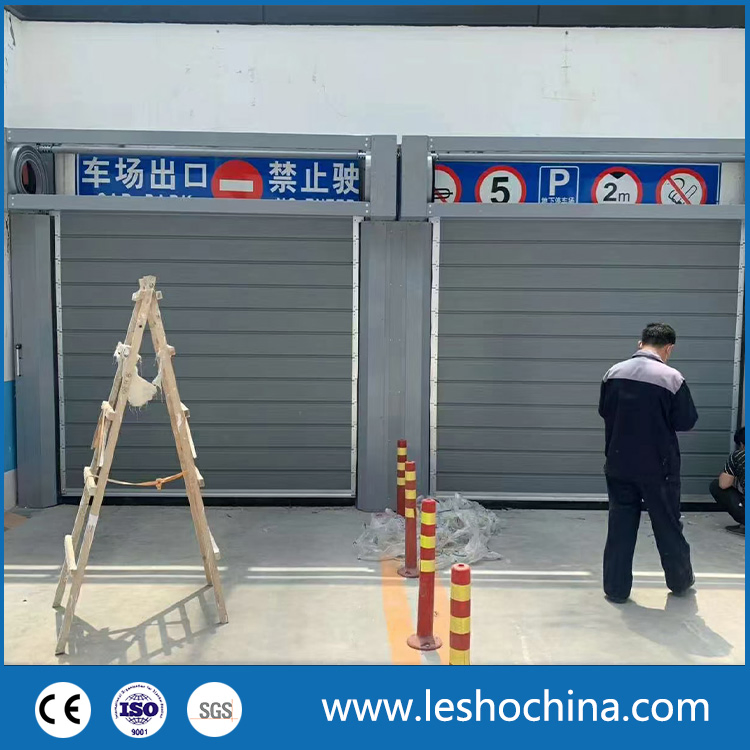 Industrial Rolling Door Automatic High Speed Door Aluminum Spiral Fast Roller Shutter Security Garage Door