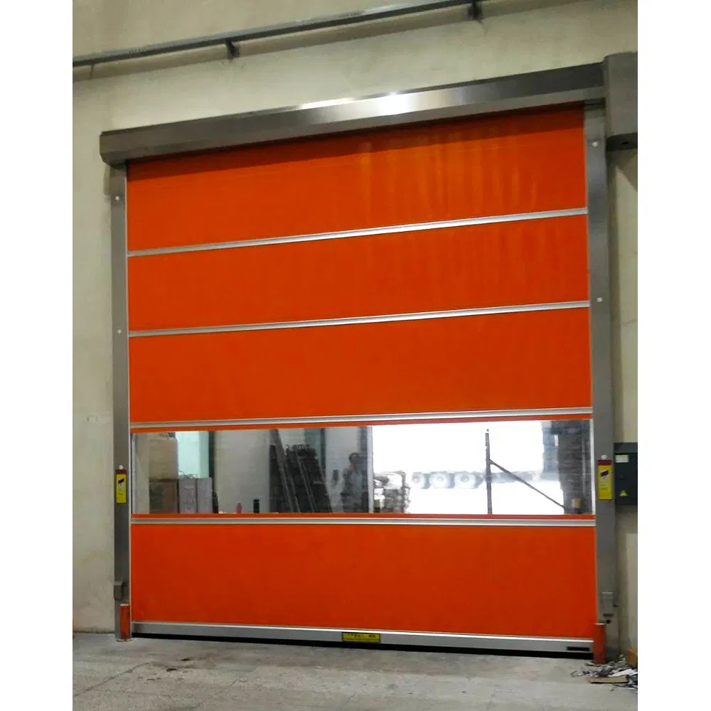 Motorized Safety Flexible Curtain Industrial PVC High Speed Automatic Roll up Rolling Door for Clean Room