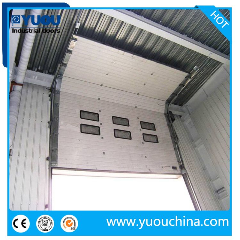 Automatic Overhead Steel Warehouse Thermal Insulated Exterior Sandwich Panel Sectional Garage Door