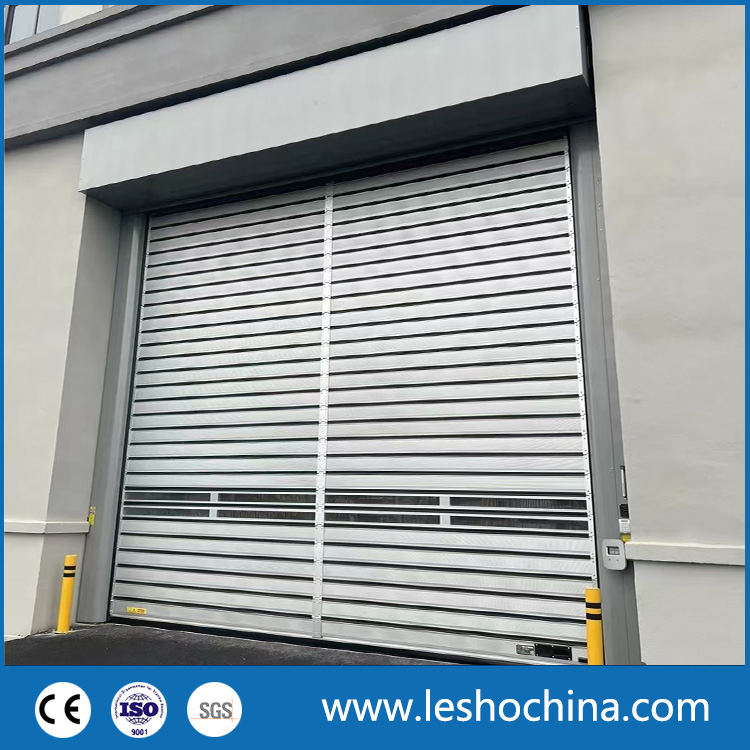 Industrial Rolling Door Automatic High Speed Door Aluminum Spiral Fast Roller Shutter Security Garage Door