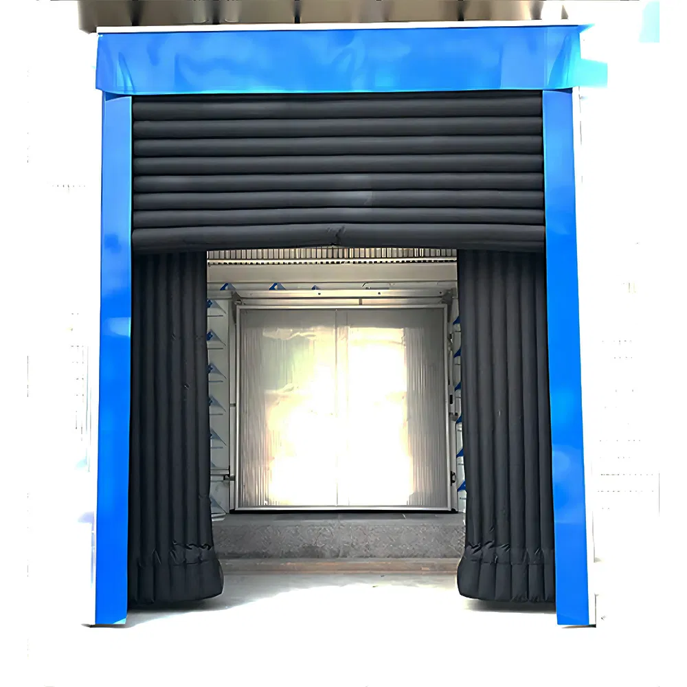 Retractable Head Curtain Cold Storage Retractable Warehouse Loading Bays PVC Polyester Fabric Adjustable Anti-Crush Rubber Inflatable Dock Shelter Door Seal