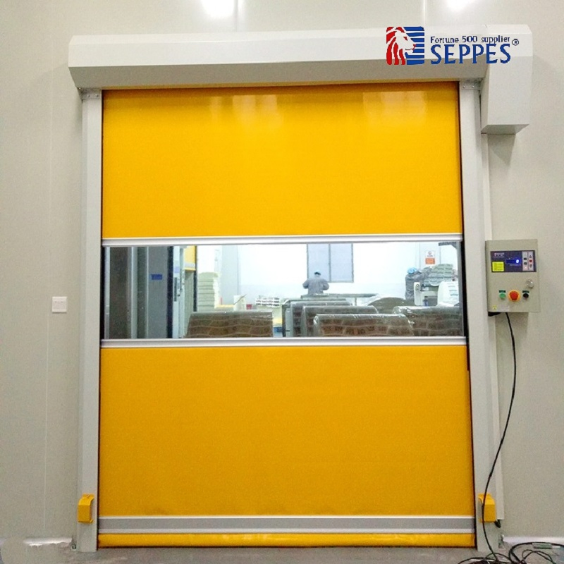 Automatic Industrial Clean Room Door Waterproof Electric Roll-up Door High Speed PVC Rolling Door