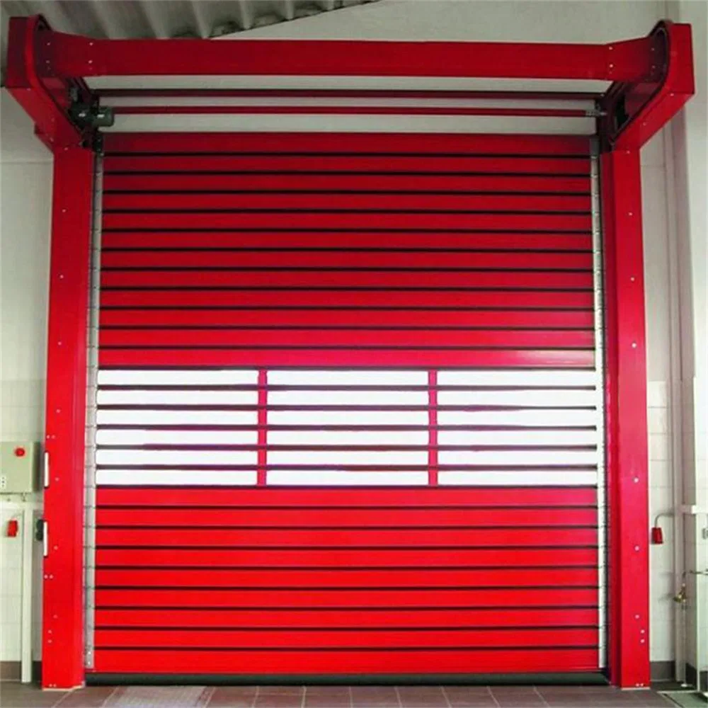 Industrial Automatic Aluminum Alloy Hard Thermal Insulated High Speed Rolling Rapid Roll up Fast Acting Roller Shutter Spiral Security Garage Door
