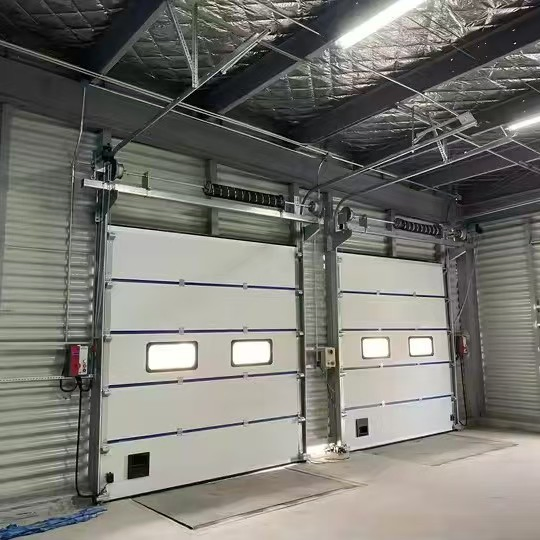 Vertical Lift up Overhead Sectional Garage Automated Industrial Sectional Doors