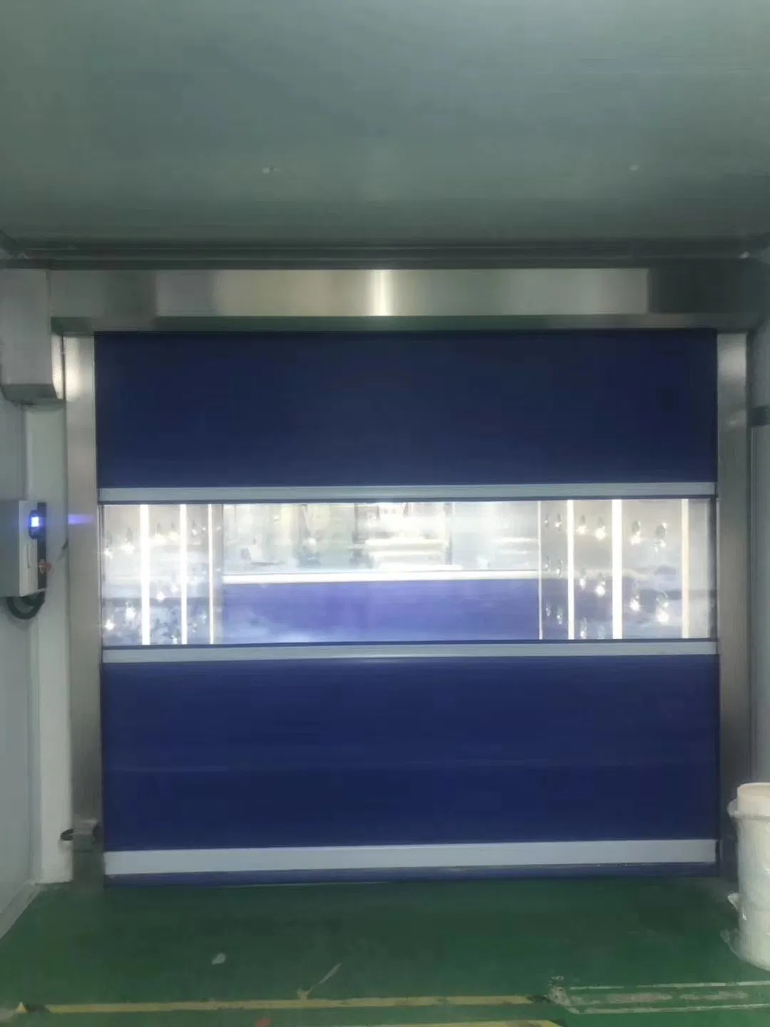 304 Stainless Steel Frame PVC Fabric Automatic High Speed Rapid Roll up Door for Clean Room Food Processing Factory