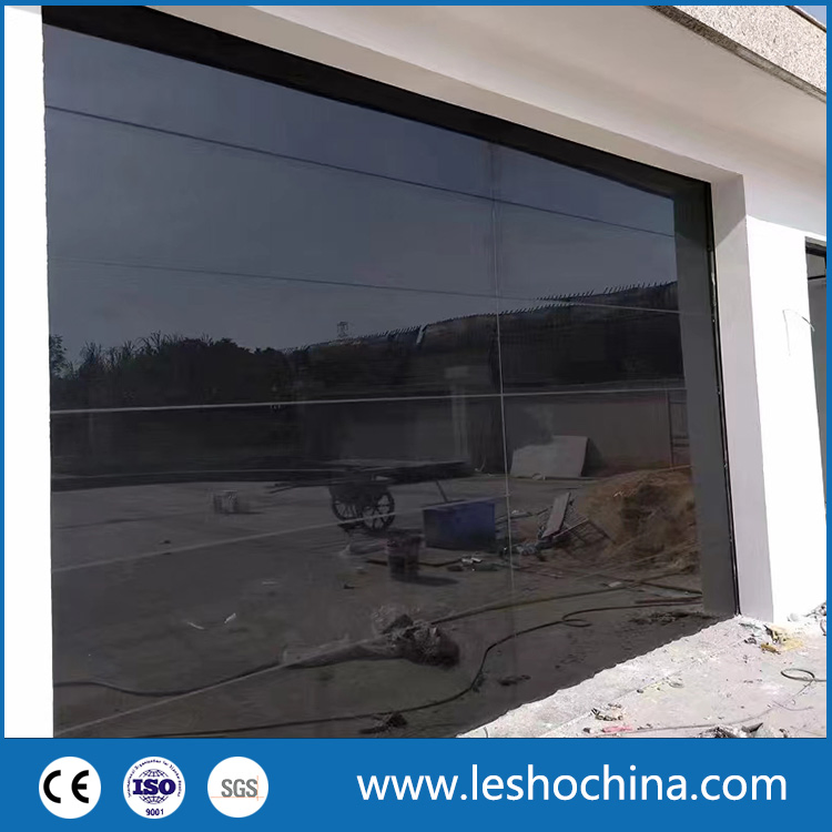 CE Approved Automatic Tempered Glass/PC/Aluminum Garage Doors