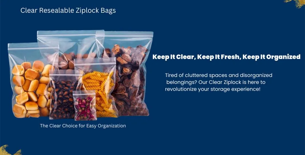 Ziplock PE Polyethylene Packaging