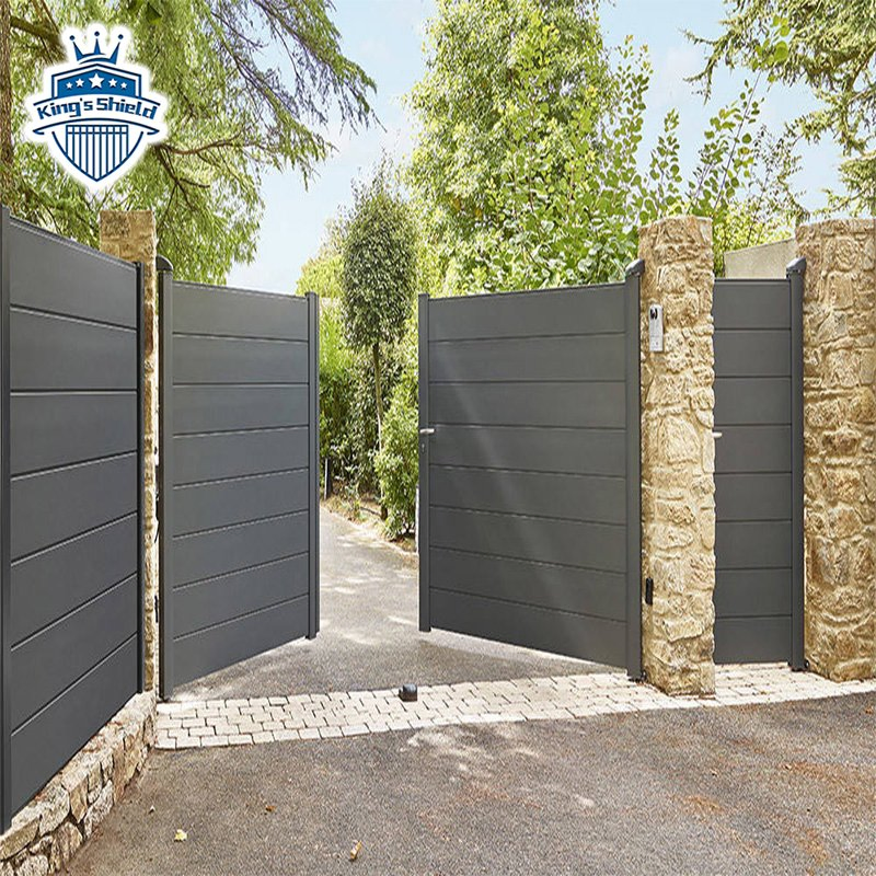 Durable Aluminum and Wrought Iron Driveway Swing Gate Solutions