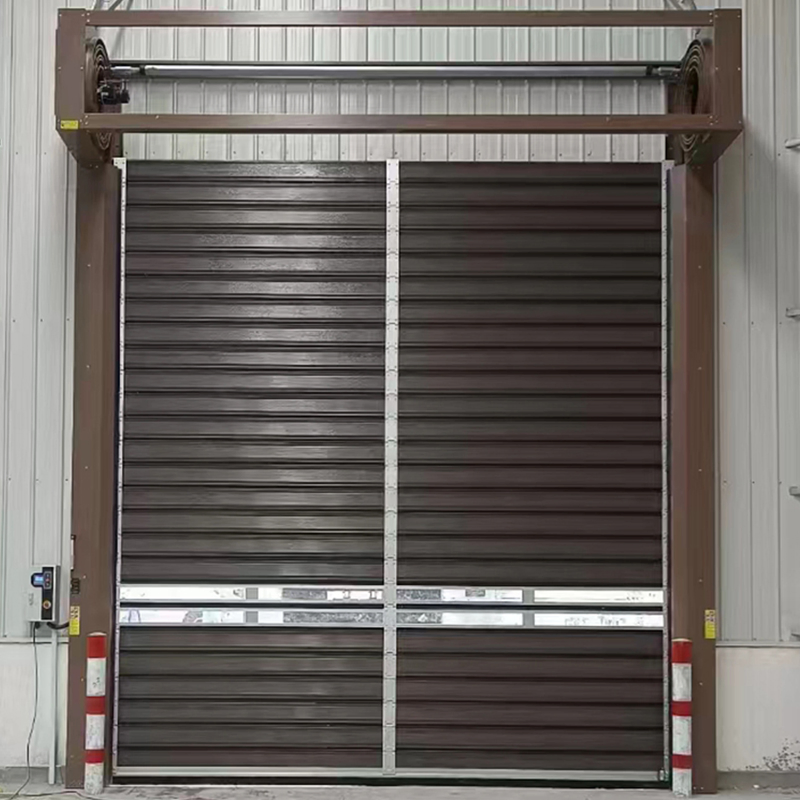 China New Automatic Aluminum Garage Intelligent Industrial Interior Rolling High Speed Spiral Door with Manual Buttons