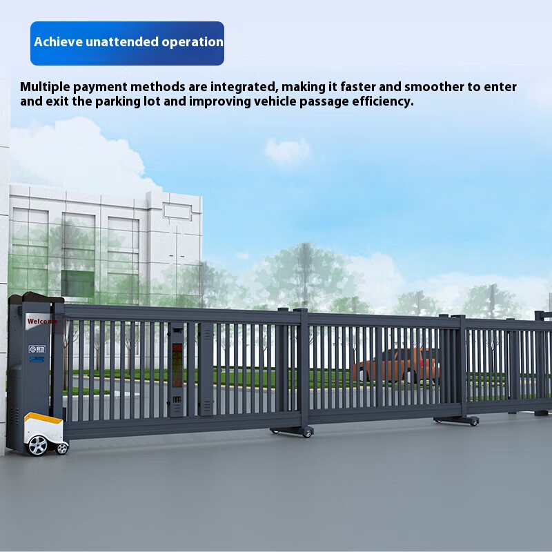 Automatic Translation Segmented Industrial Telescopic Outdoor Retractable Fold Swing Gate Factory