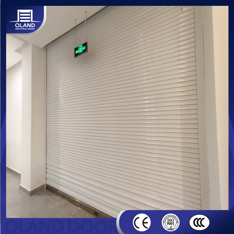 Industrial Metal Steel Fire Door 3 Hours Fire Proof Steel Rolling Industrial Doors Fire Rated Roller Shutter Door