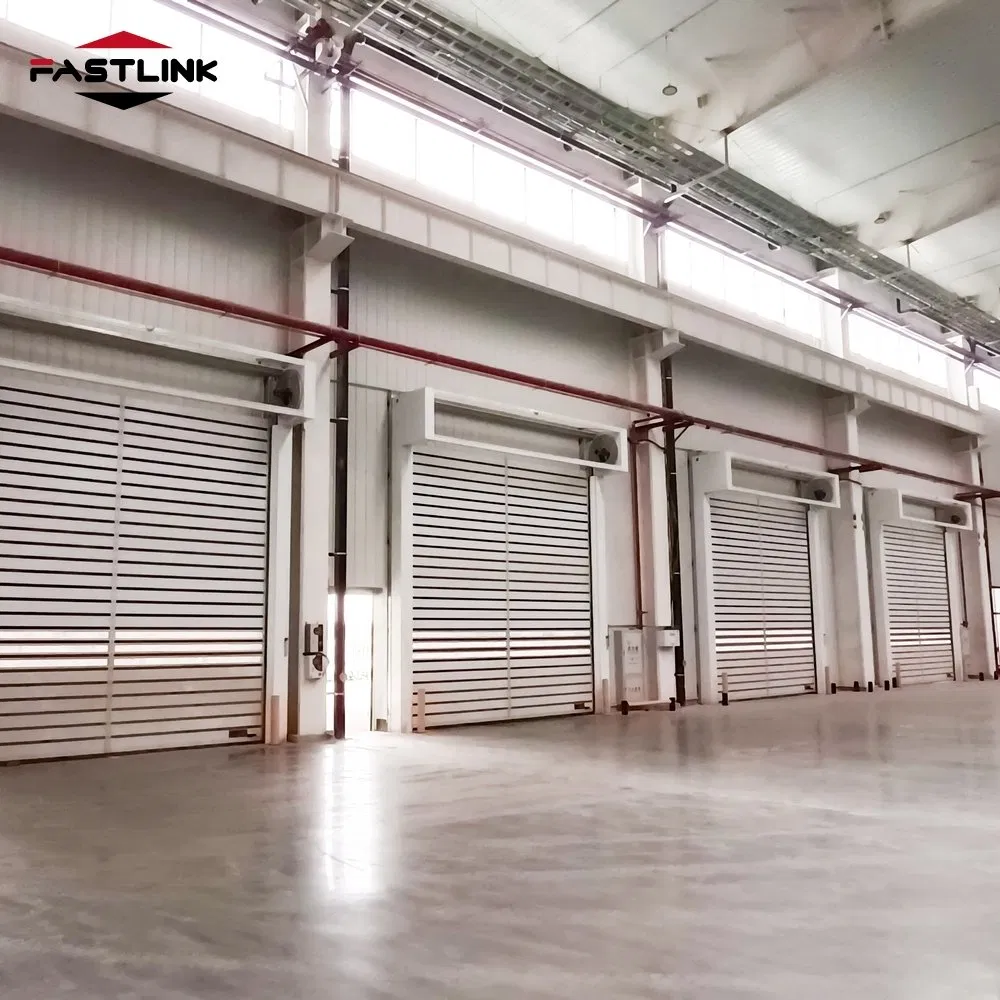 Fastlink Customized High Performance Large Industrial PU Rapid Intelligent Aluminum High Speed Spiral Shutter Doors