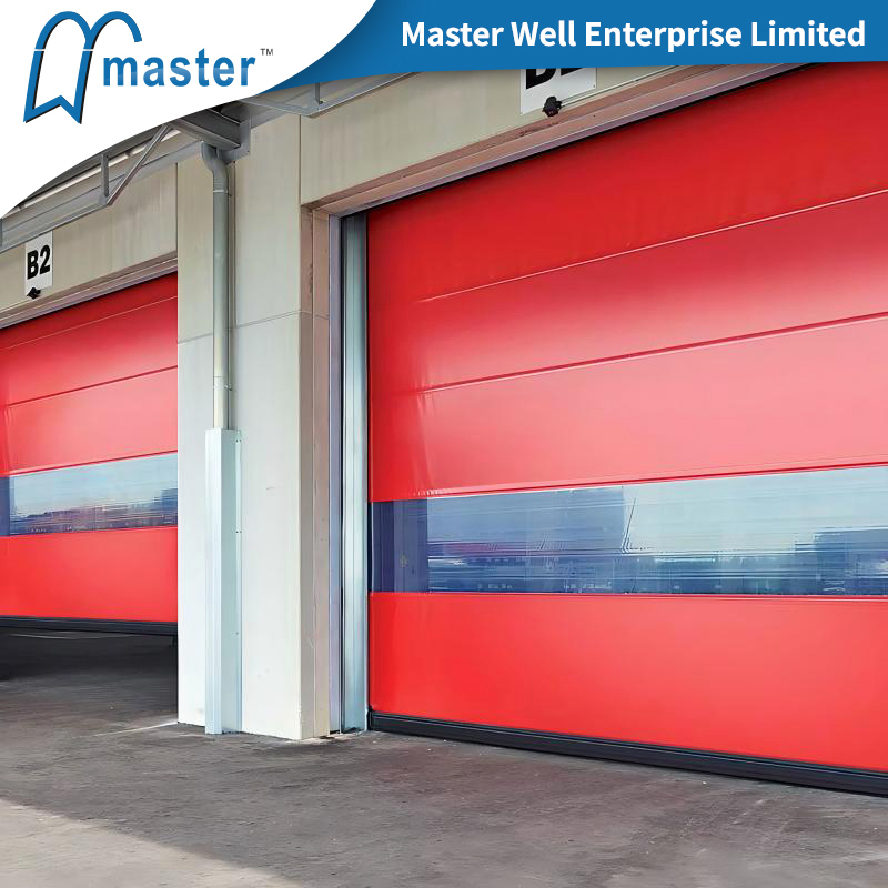 Master Well Customized Clean Room Roll up Shutter PVC Fabric High Speed Roll up Door