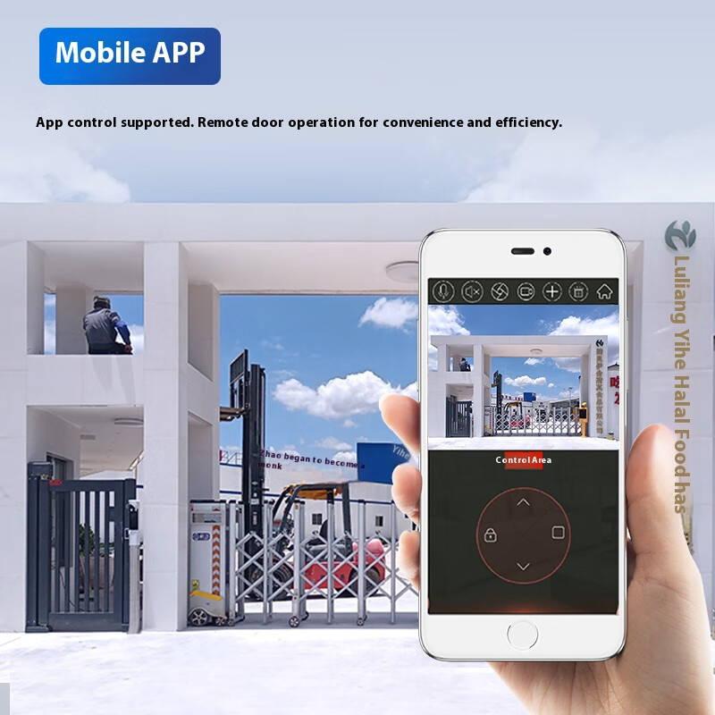 School Factory Villa Automatic Aluminium Sliding Telescopic Gate Sliding Gate