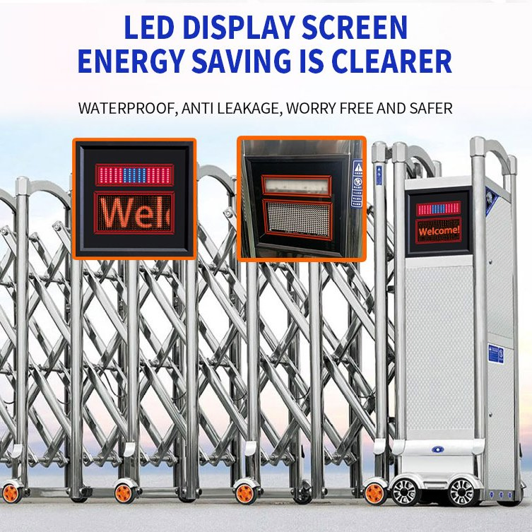 Xgy Company Commercial Main Telescopic Gate Driveway Electric Sliding Door Factory School Automatic Stainless Steel Retractable Gate