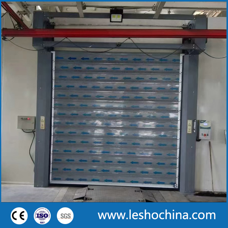 Industrial Rolling Door Automatic High Speed Door Aluminum Spiral Fast Roller Shutter Security Garage Door