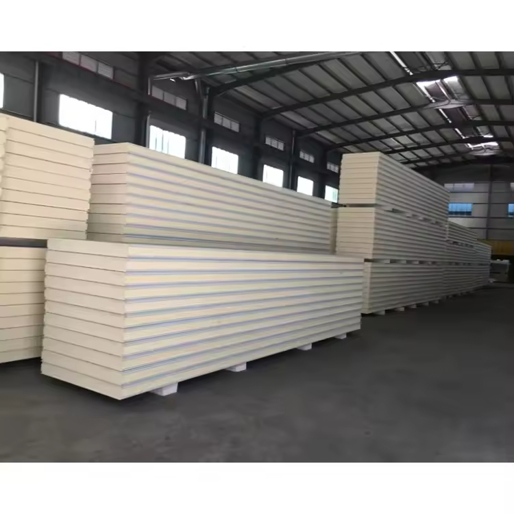 Factory Customized 40 50mm Sectional Overhead Steel PU Foam Insulated Fingerproof Garage Door Sandwich Panel
