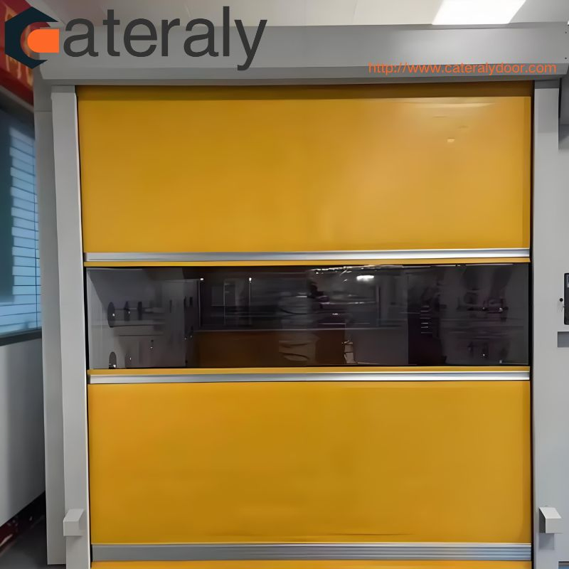 High Quality Flexible Fabric Waterproof Industrial Clean Room Action Rapid Rolling Delivery Fast Roll up PVC High Speed Door for Car Wash or Workshop Warehouse
