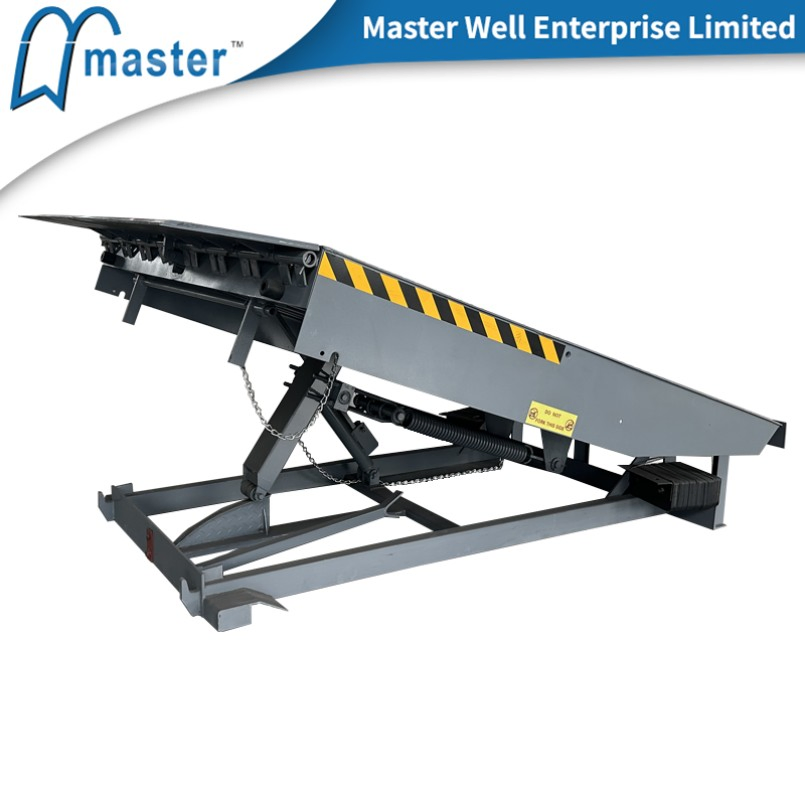 Lip Chequered Plate Loading Telescopic Lip Automatic Stationary Dock Leveler